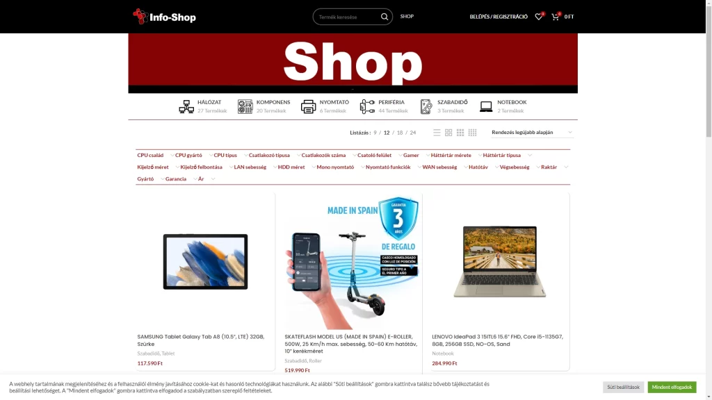 Info-Sziget referencia